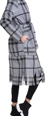 ΠΑΛΤΟ FANTASIA TARTAN ΓΚΡΙ