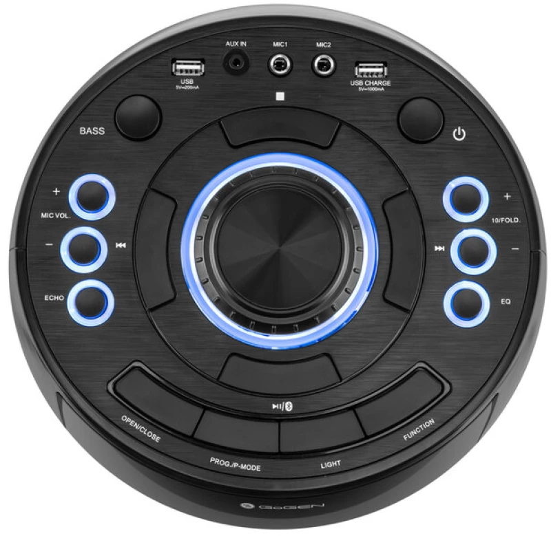 GoGEN  HAPPEE BPS736CD Ηχείο πάρτι BT/FM/USB/CD μαύρο