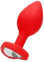 Heart Plug red S