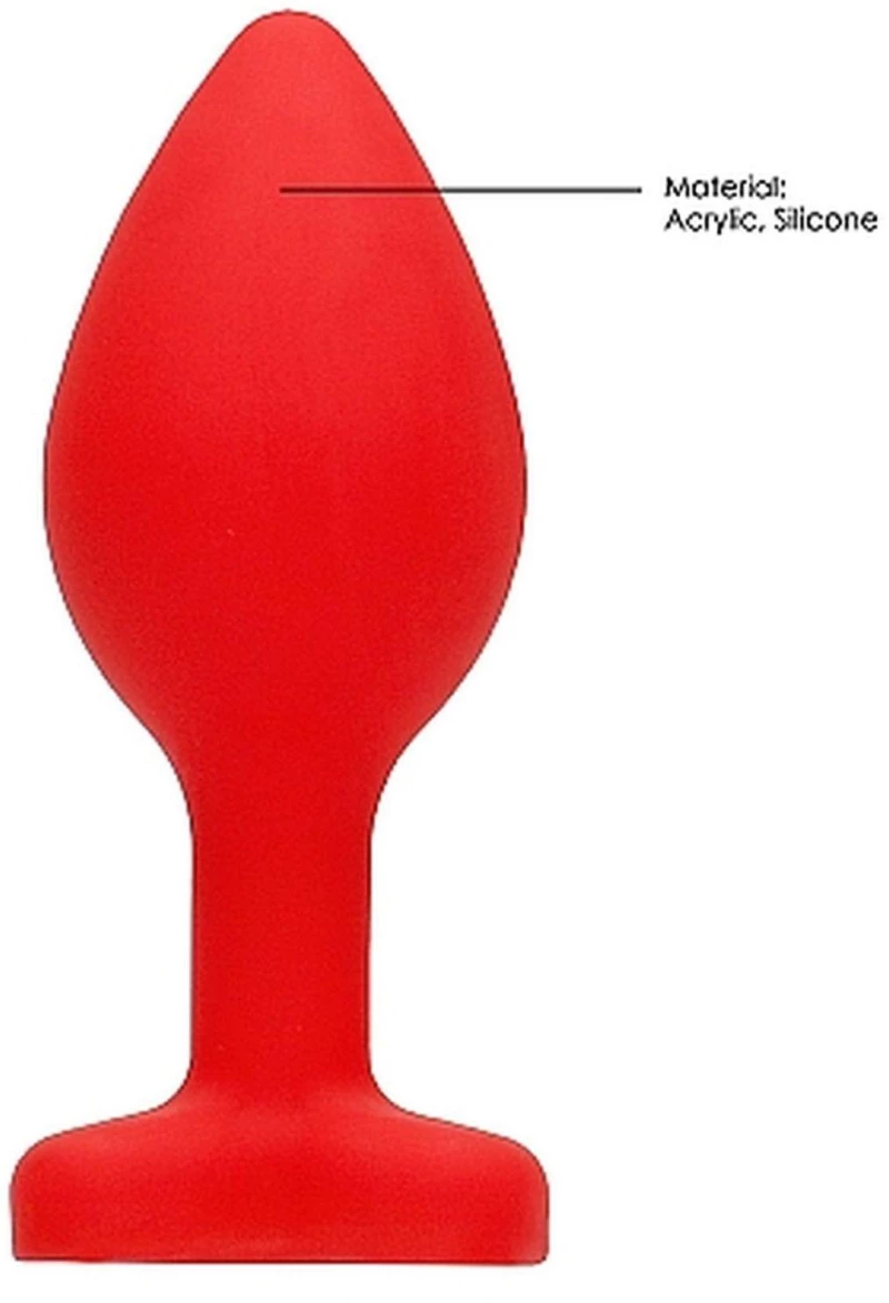 Heart Plug red S