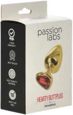 Heard Buttplug Small Silver / Purple Anal Passion Labs