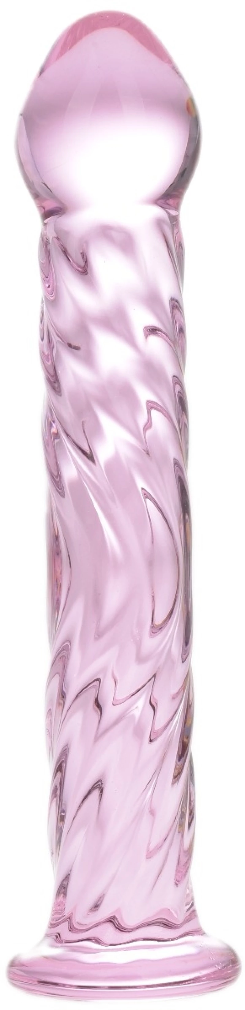 Dildo Glass Lovely Stripes Pink 17.5 Cm Mokko Toys