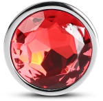 Red Medium Metallic Anal Plug