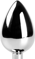 Red Medium Metallic Anal Plug