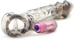 Clear Black Vibrating Penis Extender
