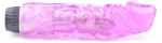 8.7'' Clear Purple Fat Realistic Penis Vibrator