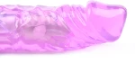 8.7'' Clear Purple Fat Realistic Penis Vibrator