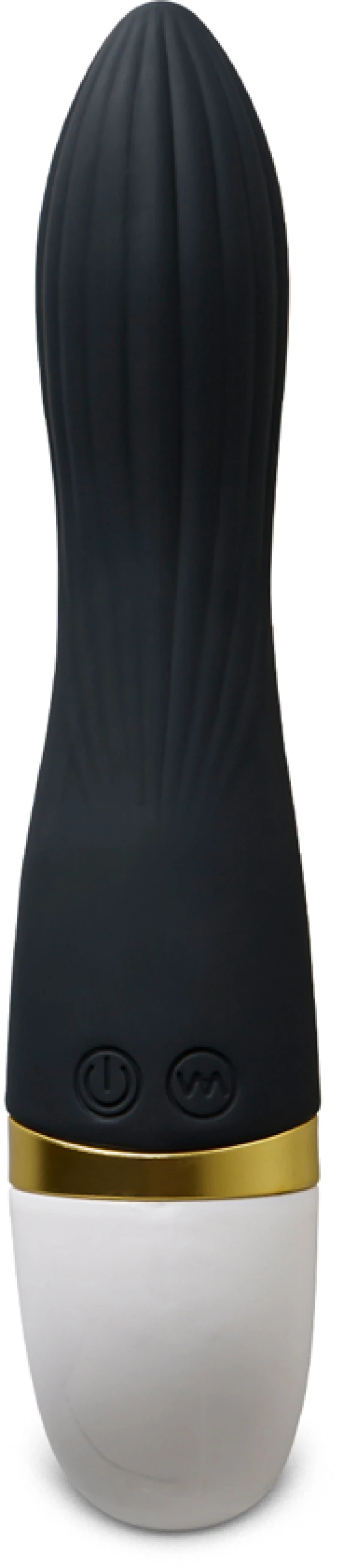 12-Speed Black Color Rechargeable Silicone Vibrator