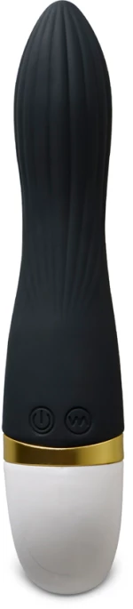 12-Speed Black Color Rechargeable Silicone Vibrator