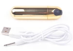 10 Speeds Golden Color USB Recharging Vibrating Bullet