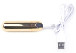 10 Speeds Golden Color USB Recharging Vibrating Bullet