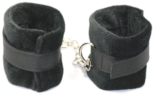 Black Furry Handcuffs