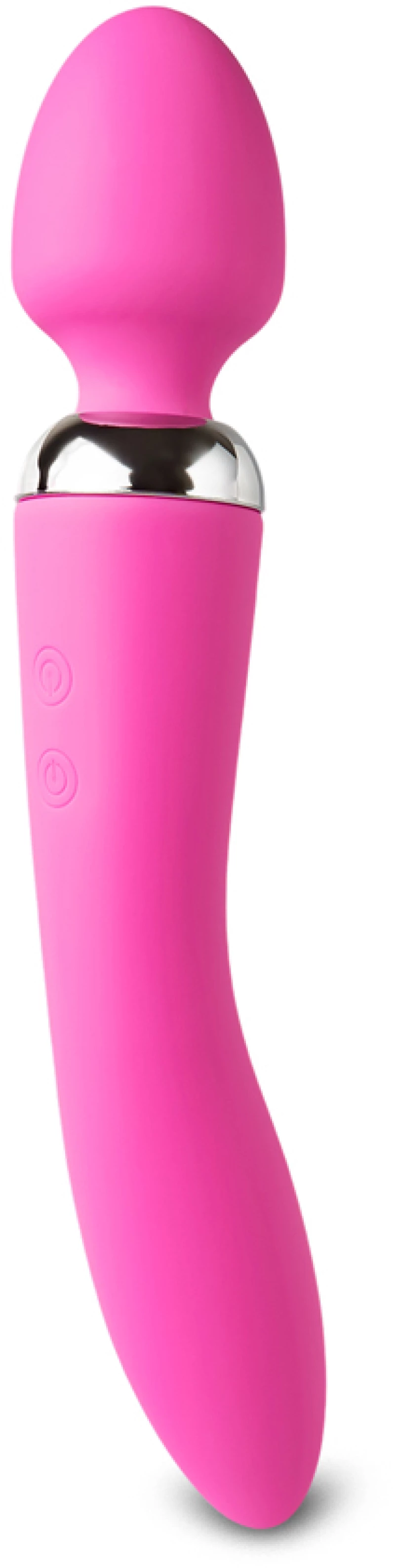 Pink Dual Rechargeable Wand Massager 23 cm