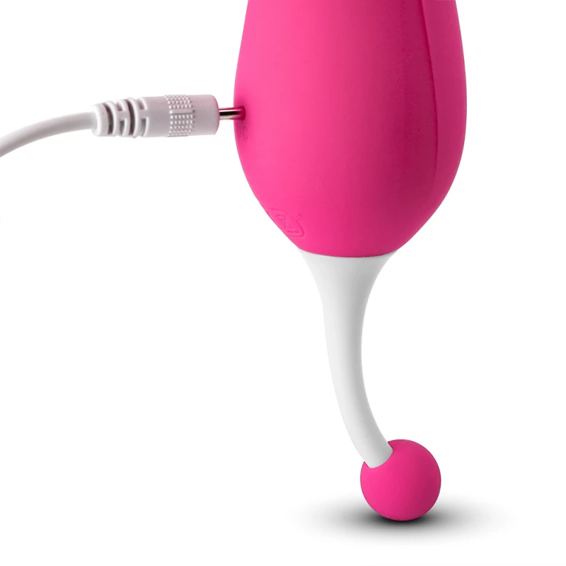 7-Function Red Color Silicone Rose Massager with Tongue