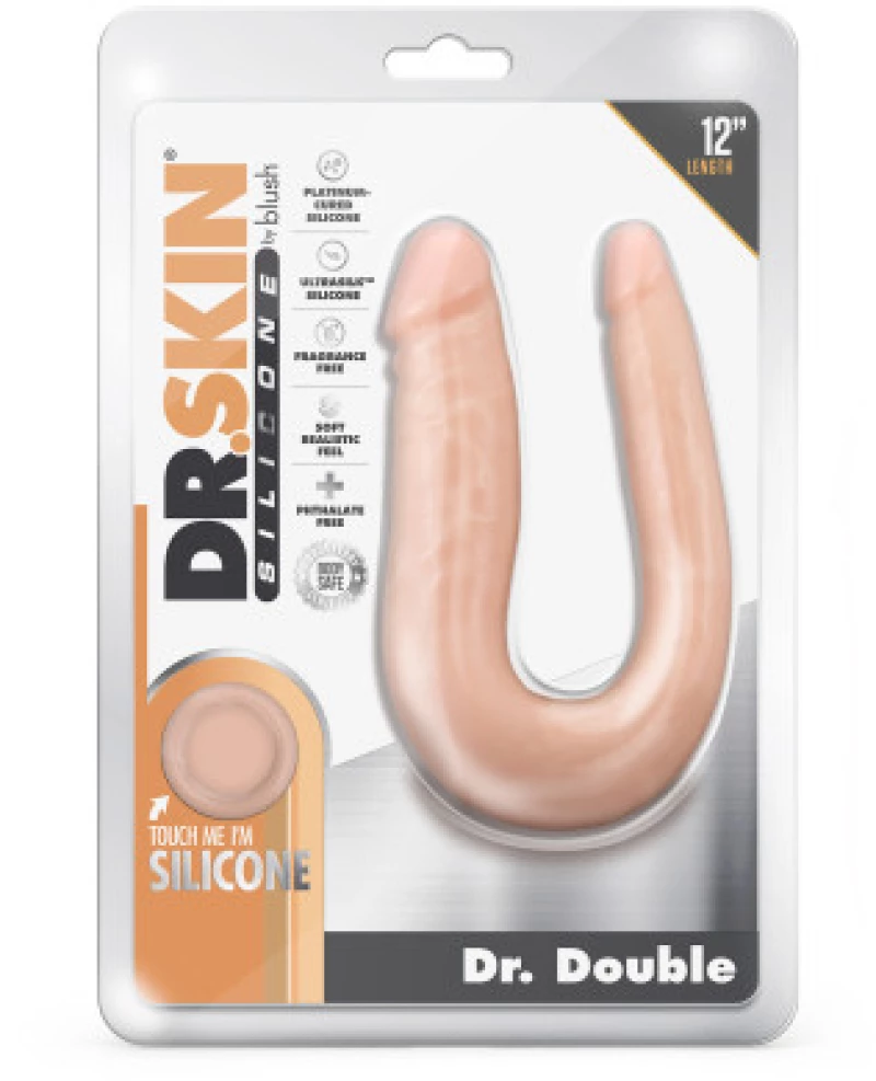 DR SKIN Dr Double double silicone dong Vanilla