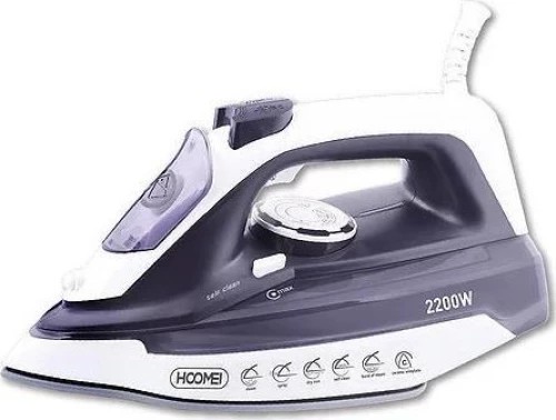 Hoomei HM-3880 Σίδερο Ατμού 2200W με Συνεχόμενη Παροχή 25gr/min και Κεραμική Πλάκα
