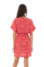 Γυναικείο Beachdress Pink Label -  Φόρεμα - Κοραλί - Viscose