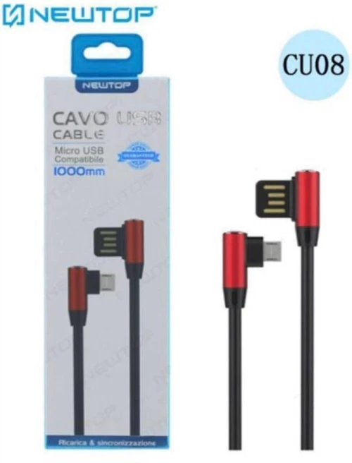 Newtop Καλώδιο USB to micro USB 1 μέτρο CU08 Κόκκινο