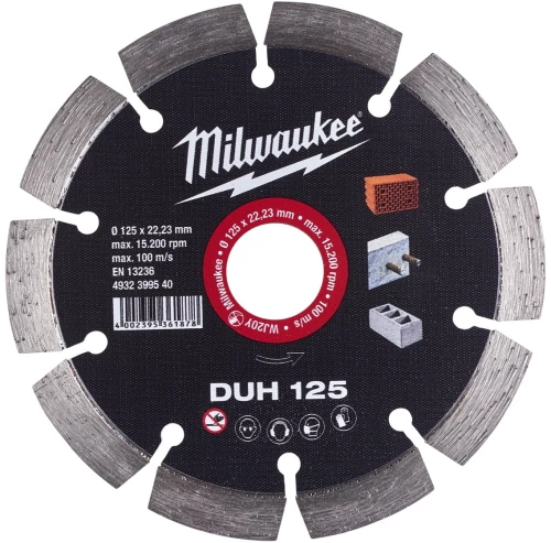 Milwaukee διαμαντόδισκος DUH 125mm 4932399540