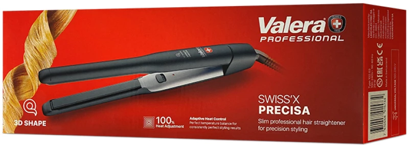 VALERA SWISS’X PRECISA Επαγγελματική συσκευή ισιώματος μαλλιών, 29W.