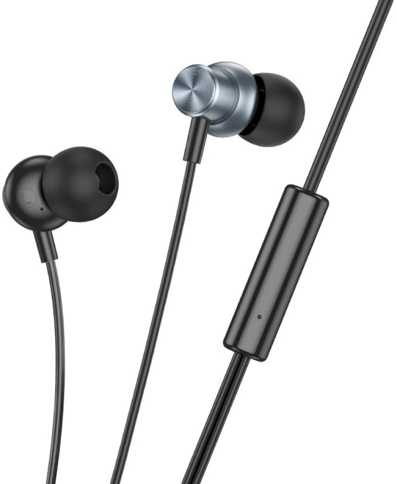 HOCO M110 ΜΕΤΑΛΛΙΚΑ ΑΚΟΥΣΤΙΚΑ HANDSFREE ENCOURAGE 3,5mm, ΓΚΡΙ
