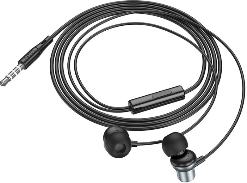 HOCO M110 ΜΕΤΑΛΛΙΚΑ ΑΚΟΥΣΤΙΚΑ HANDSFREE ENCOURAGE 3,5mm, ΓΚΡΙ