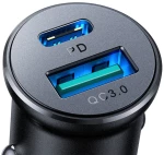 Joyroom JR-CCN05 mini Metal Car Charger 30W USB-A+USB-C