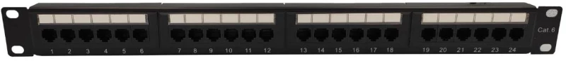 NG PATCH PANEL CAT6, 1U, 24 PORTS