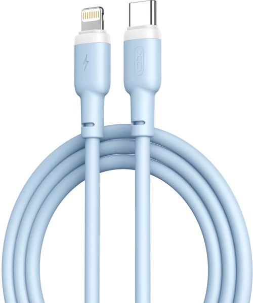 XO NB208A Liquid Silicone Data Type-c to Lightning 20W cable 1m Blue