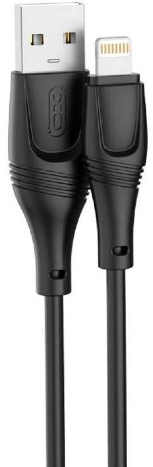 XO NB238 ZEUS ΚΑΛΩΔΙΟ ΦΟΡΤΙΣΗΣ ΣΙΛΙΚΟΝΗΣ LIGHTNING, ΜΑΥΡΟ, 3Μ