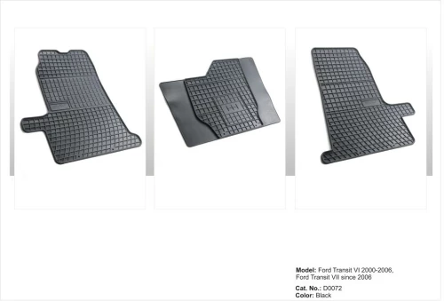 Λαστιχένια πατάκια Frogum για Ford Transit (2000-2014) - 3τμχ.