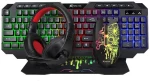 XTRIKE-ME CM-415 ΕΝΣΥΡΜΑΤΟ SET GAMING ΠΛΗΚΤΡΟΛΟΓΙΟ + ΠΟΝΤΙΚΙ + HEADSET + MOUSEPAD