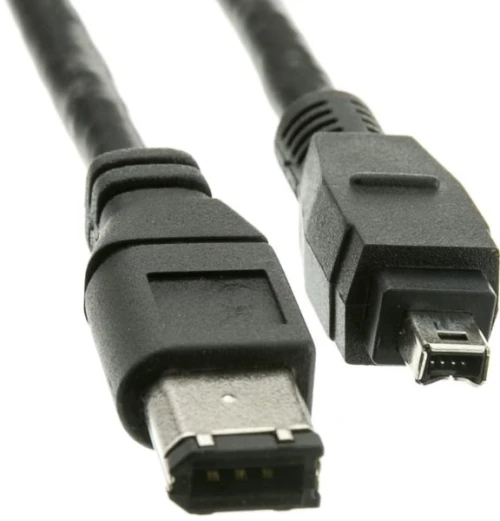 Καλώδιο FireWire 400 6pin Αρσενικό σε FireWire 400 4pin Αρσενικό (2m) (Μαύρο) (OEM)