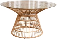 LIBERTA PRISMA ΤΡΑΠΕΖΙ ΦΥΣΙΚΟ 130x130xH74cm