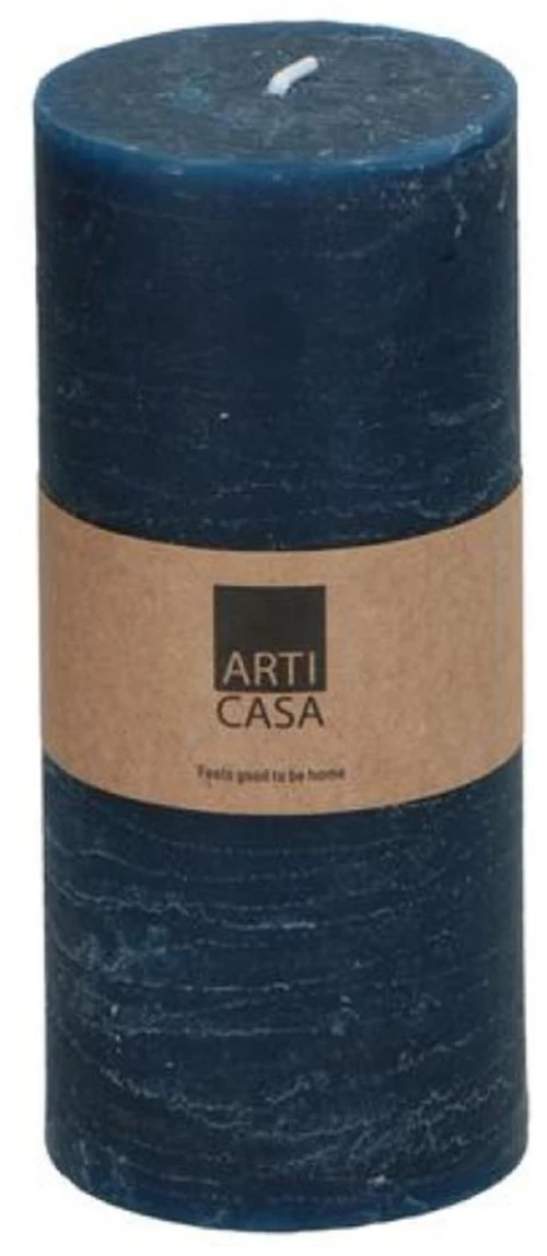 Κερί κορμός μπλέ σκούρο Φ7 Η16cm