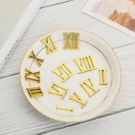 KIT  Επισκευής για Ρολόι Τοίχου (Λατινική Αρίθμιση) (Χρυσό) (OEM)