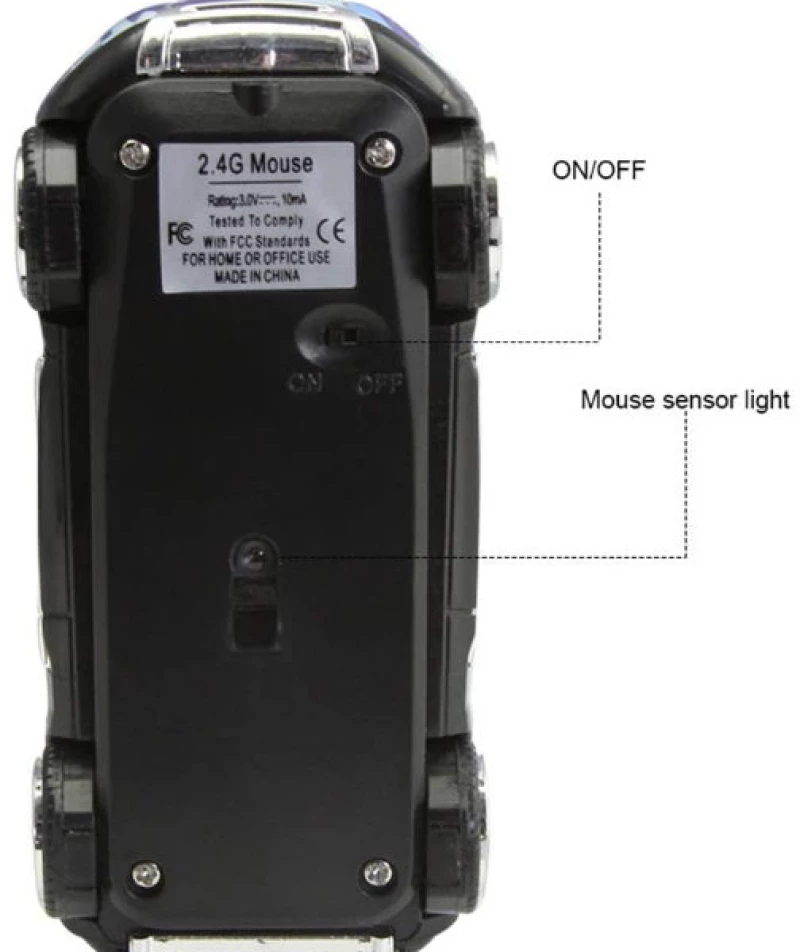 Ασύρματο 2.4G  USB Οπτικό Ποντίκι Αυτοκίνητο “SUV” (1600dpi) (Μαύρο) (OEM)