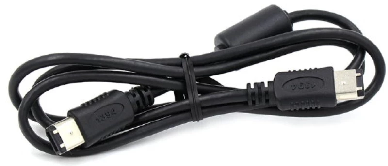 Καλώδιο Firewire 400 6pin Αρσενικό σε Firewire 400 6pin (1m) (Μαύρο) (OEM)