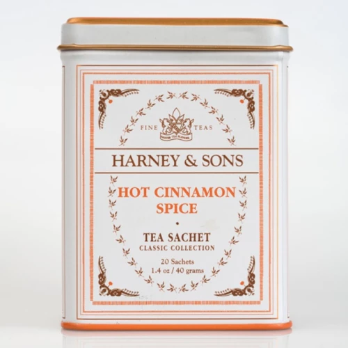 Τσάι Από Μείγμα Μαύρων Τσαγιών Και Κανέλας Harney And Sons Fine Teas Hot Cinnamon Spice Tea Tin Of 20 Sachets 40g