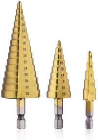 Σετ Κωνικά Τρυπάνια Τιτανίου (4-12mm) (4-20 mm) (4-32 mm) 14242-3