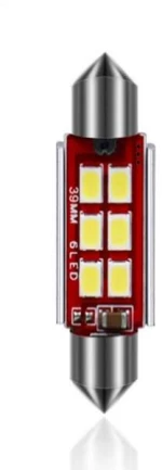 Λάμπα Αυτοκινήτου Canbus LED 6000K Ψυχρό Λευκό 39mm 2τμχ. w15190-2-1