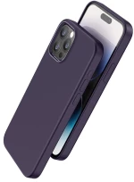 Θήκη Hoco Magnetic Series Liquid Silicone με MagSafe για Apple iPhone 15 Pro Μωβ