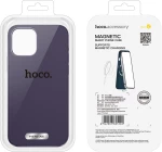 Θήκη Hoco Magnetic Series Liquid Silicone με MagSafe για Apple iPhone 15 Pro Μωβ