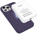 Θήκη Hoco Magnetic Series Liquid Silicone με MagSafe για Apple iPhone 15 Pro Μωβ