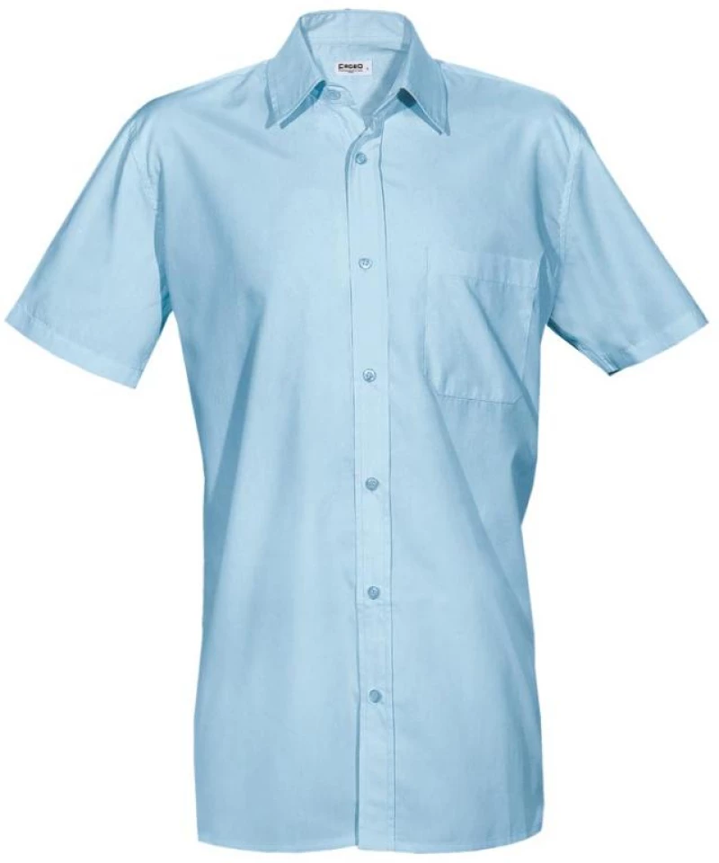 Ανδρικό πουκάμισο κοντομάνικο LIGHT BLUE