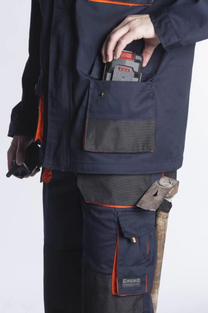 Σακάκι εργασίας NAVY/ORANGE