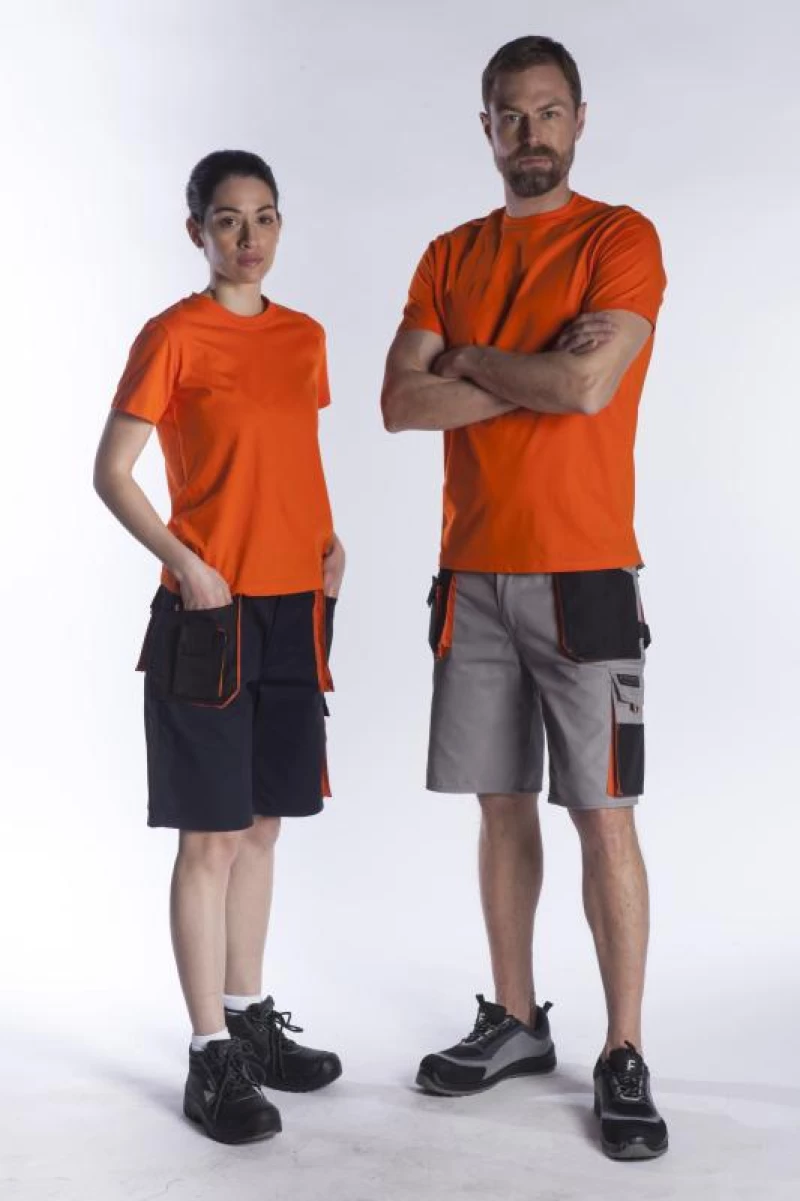 Βερμούδα εργασίας NAVY/ORANGE