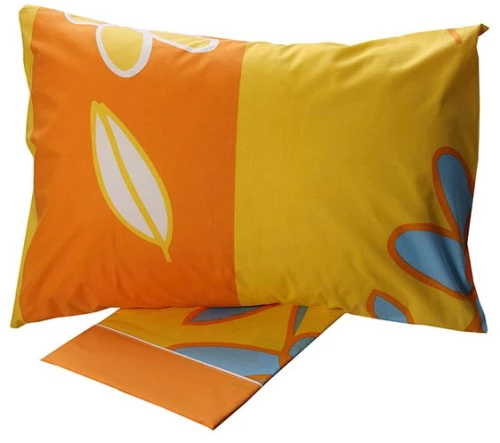 Σετ Σεντόνια Cotton Feelings εμπριμέ 129 Yellow Μονό (160x260)