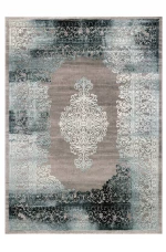 Tzikas Carpets 23024-ΓΚΡΙ-ΜΠΛΕ Χαλί VINTAGE 166X236