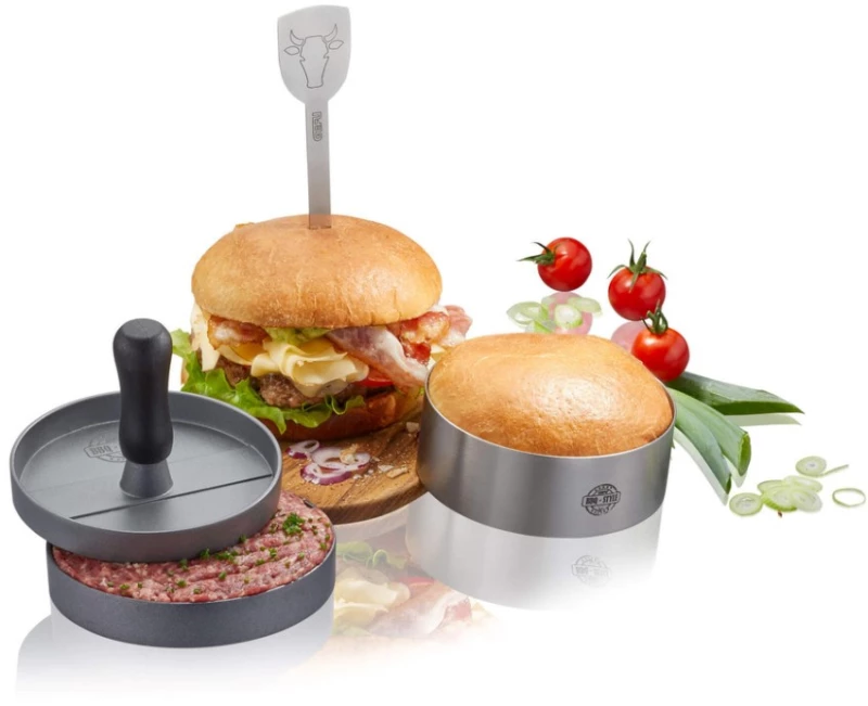 GEFU BBQ G-89494 - 3-piece burger set